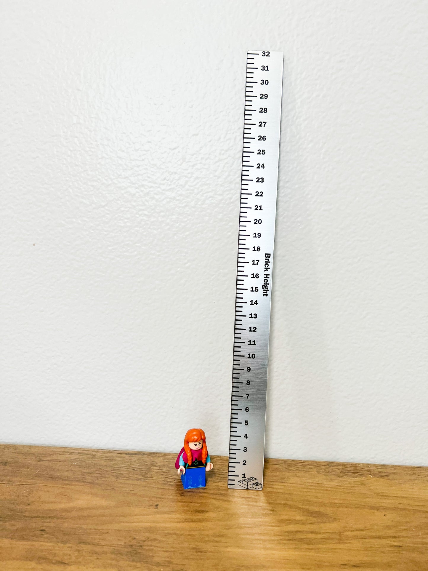 Personalized Long Plastic Brick Ruler | Meadow Lane Engravings