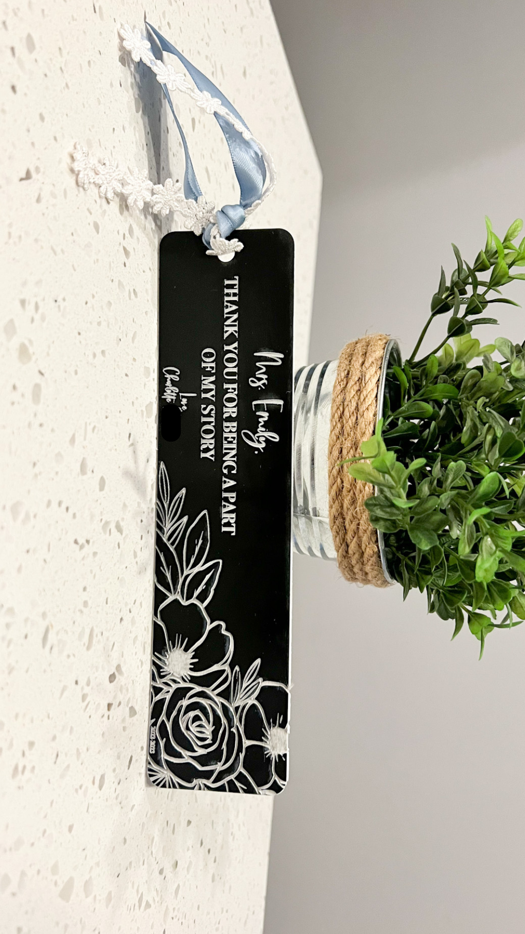 Teacher Thank You Bookmark