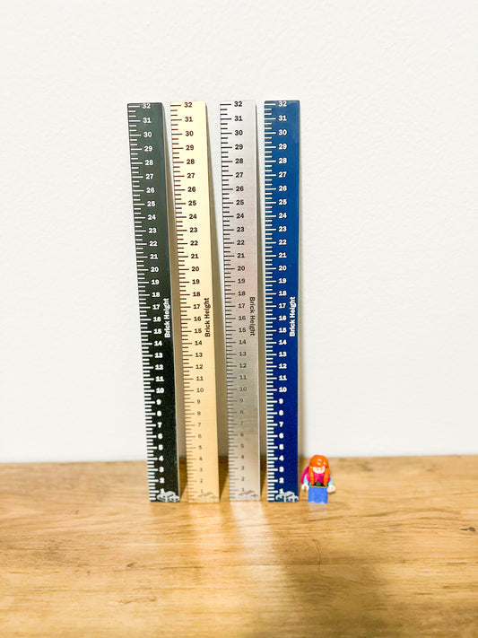 Personalized Short Plastic Brick Ruler | Meadow Lane Engravings