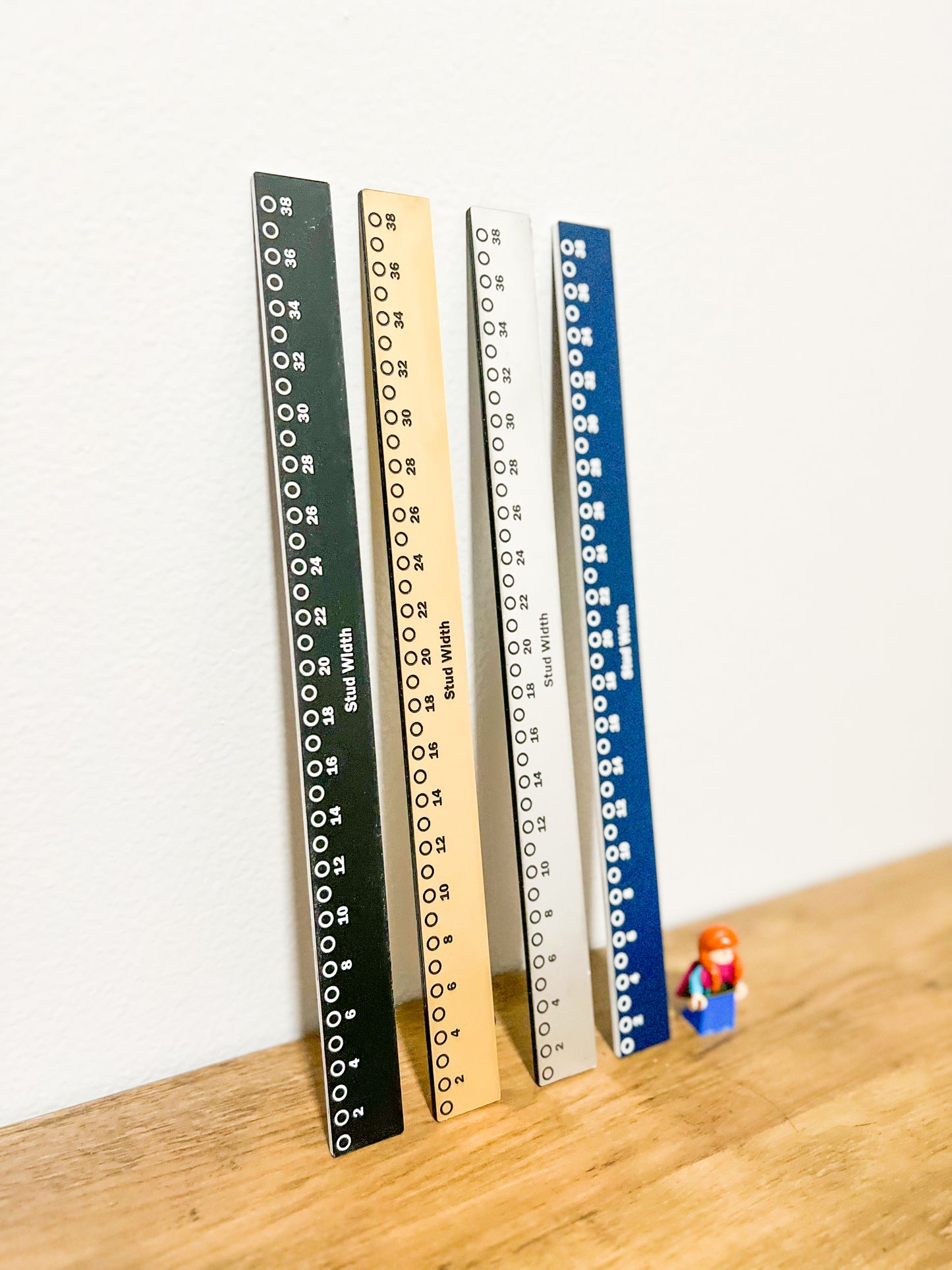 Personalized Short Plastic Brick Ruler | Meadow Lane Engravings