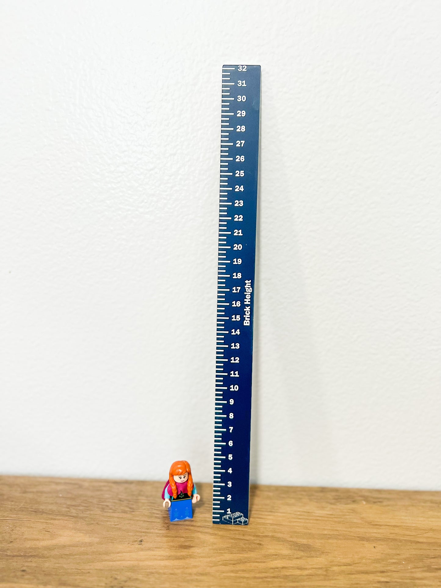 Personalized Short Plastic Brick Ruler | Meadow Lane Engravings