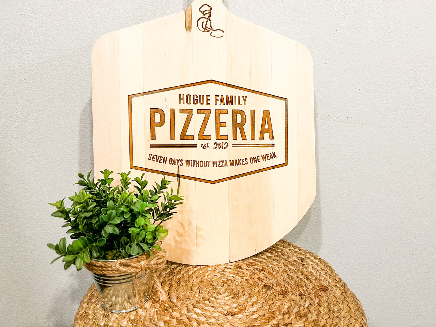 Personalized Wood Pizza Peel