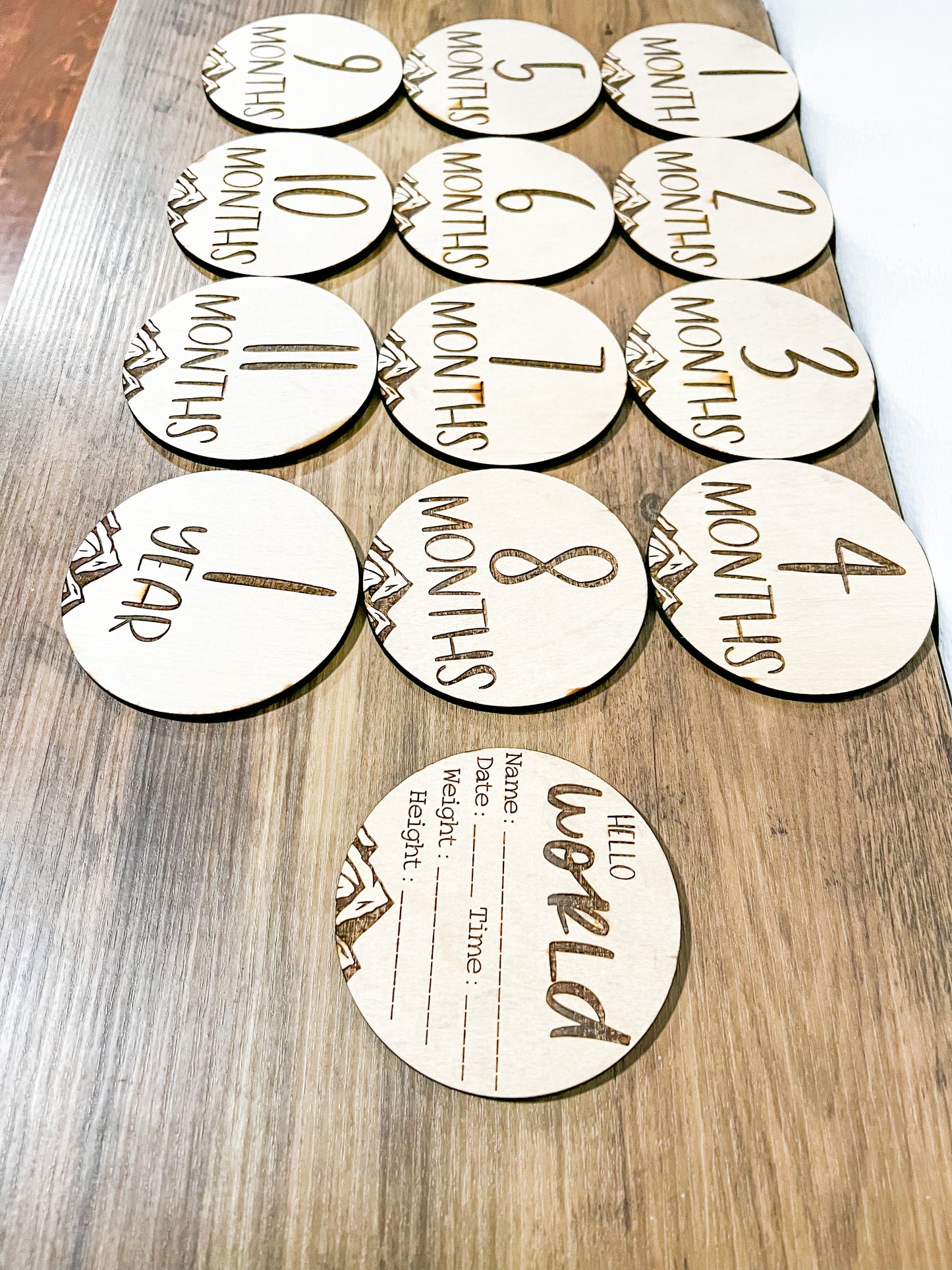 Mountain Baby Milestone Markers