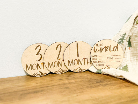 Mountain Baby Milestone Markers