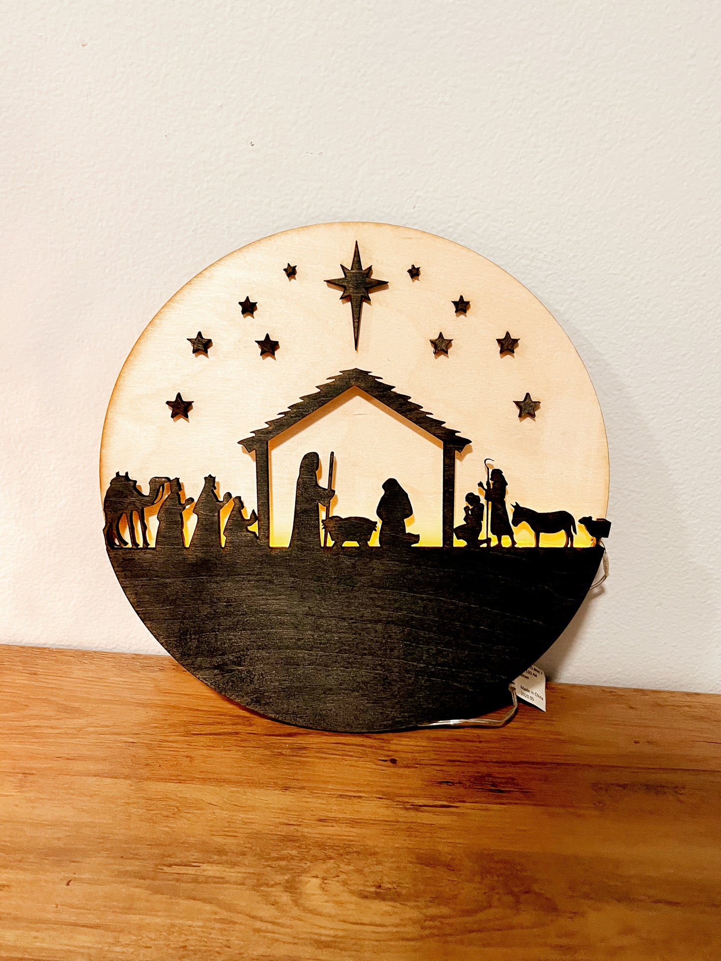 12” Round Nativity Sign