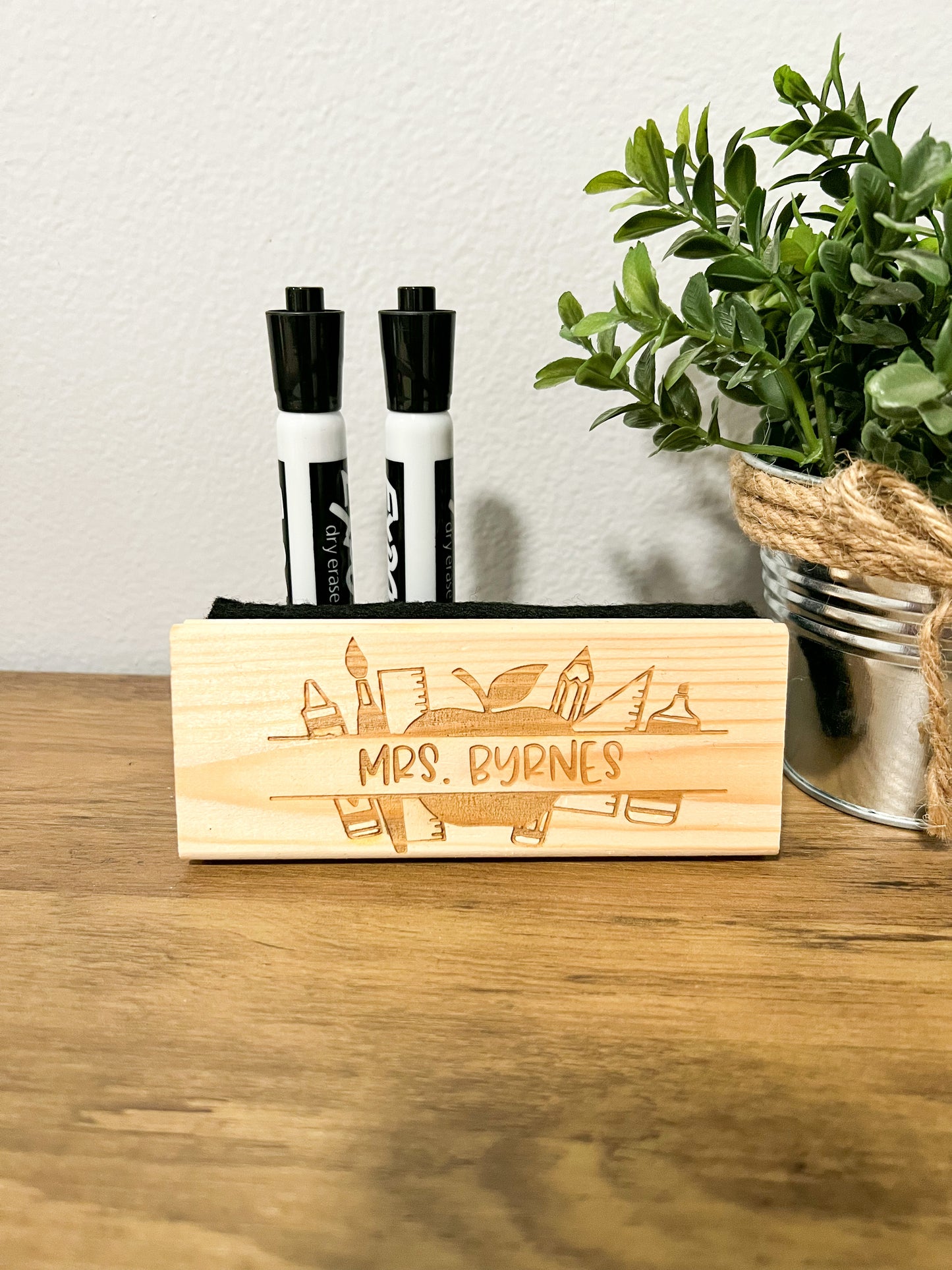 Custom Dry Erase/Chalk Board Eraser and Markers | Teacher Appreciation Gifts