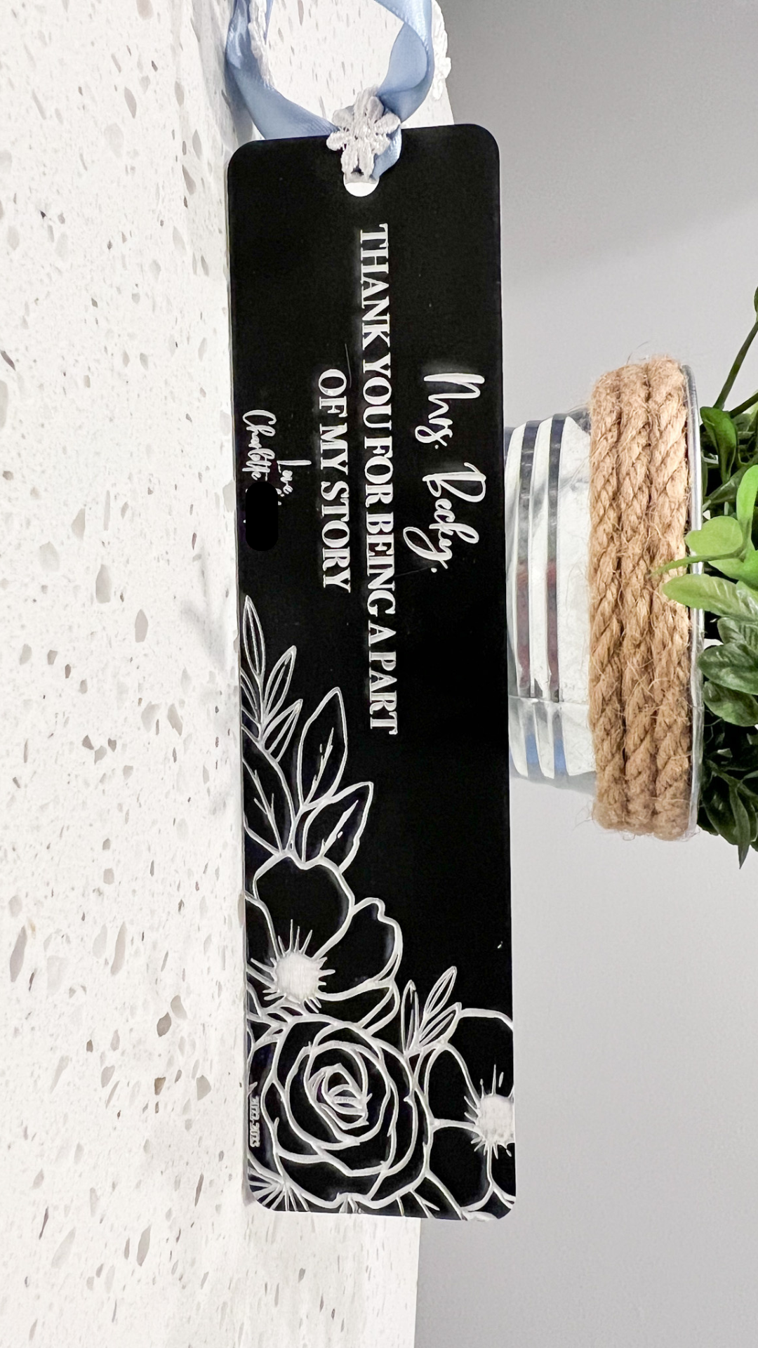 Teacher Thank You Bookmark